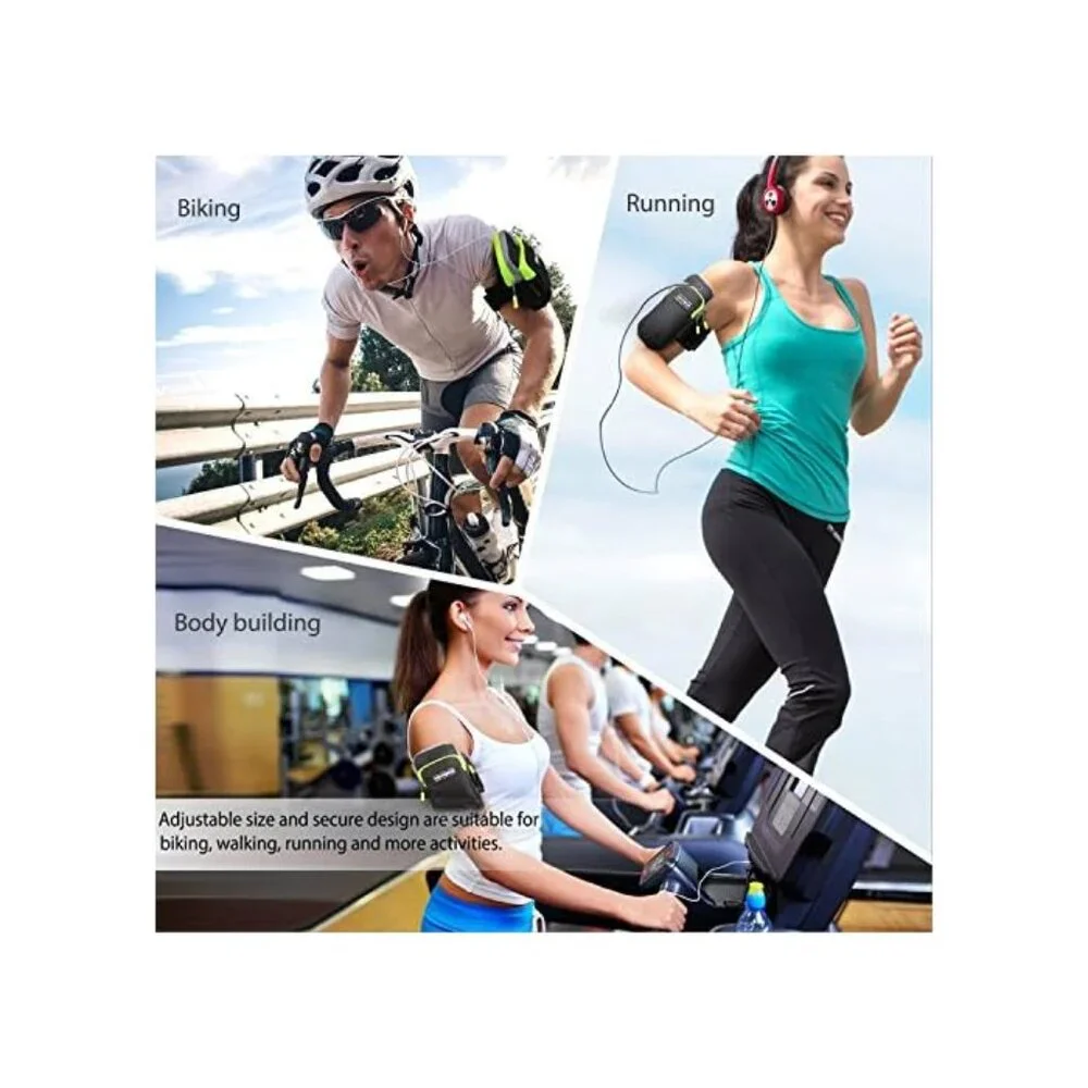 Cell Phone Sports Armband,Keynice Multifunctional Pockets Workout Running ArmBag